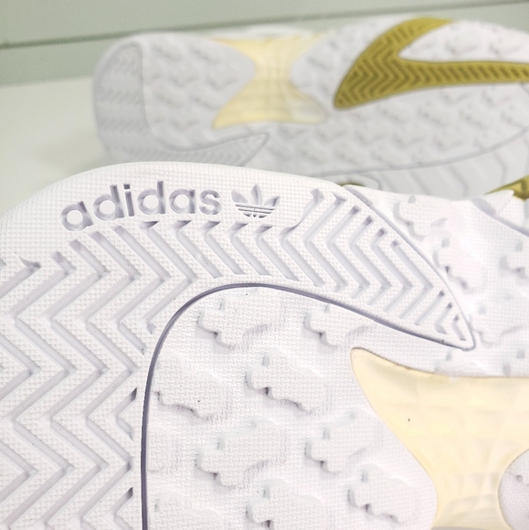 ADIDAS STREETBALL W FV4852 White Gold shoes sneakers Women 5.5 Youth 4Y - Picture 9 of 12